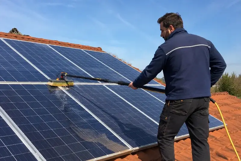 Nettoyage et entretien de panneaux solaires à Sainte-Hermine