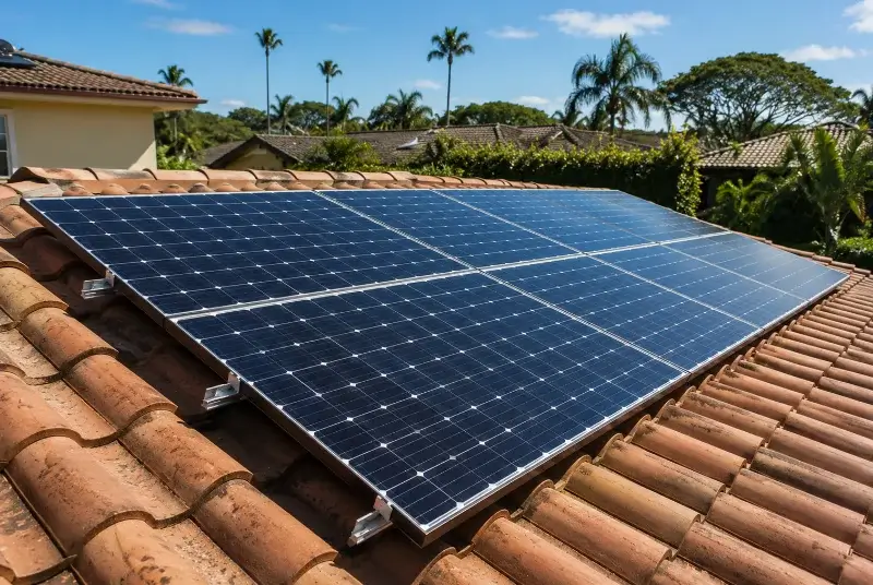 Installation de panneaux solaires à Sainte-Hermine